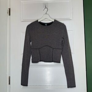 Wild Fable Black Ribbed Shirt